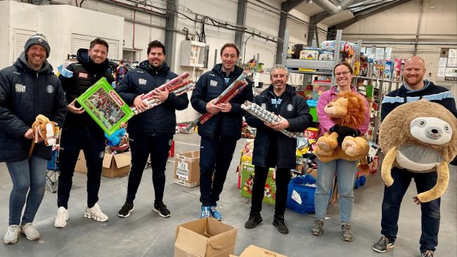 The WWSET team with the toys that were donated