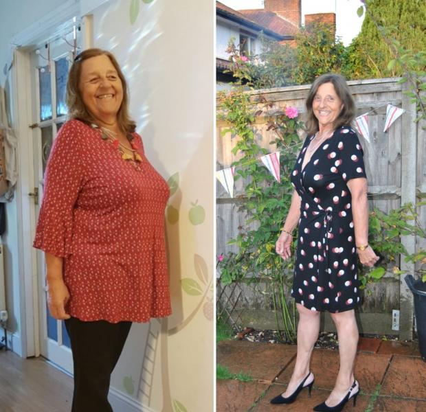 Bucks Free Press: Before and after Lesley's weightloss