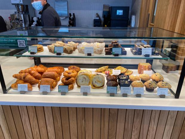 Bucks Free Press: Pastries and baked good on display at the counter