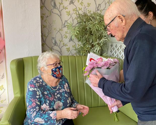 Bucks Free Press: Margaret Norton got flowers from her husband of 64 years Bill Norton