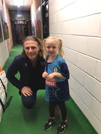 Another young fan with Gareth (Kathy Locke)