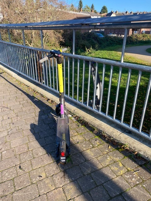 An e-scooter that was found 