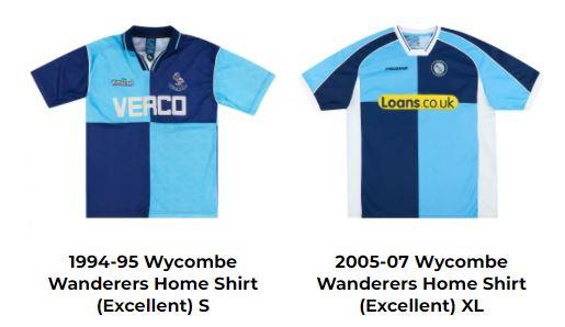 Bucks Free Press: The two Wycombe shirts that are up for sale