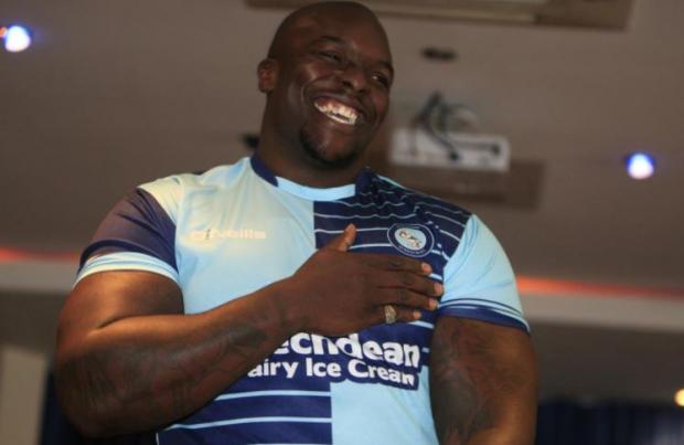 Bucks Free Press: The day Akinfenwa signed for the club in July 2016, where he received a standing ovation from those present at Adams Park