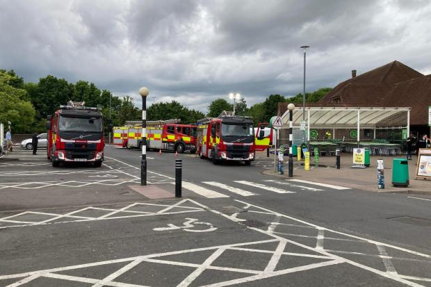 Fire crews descend on High Wycombe supermarket as shoppers evacuated