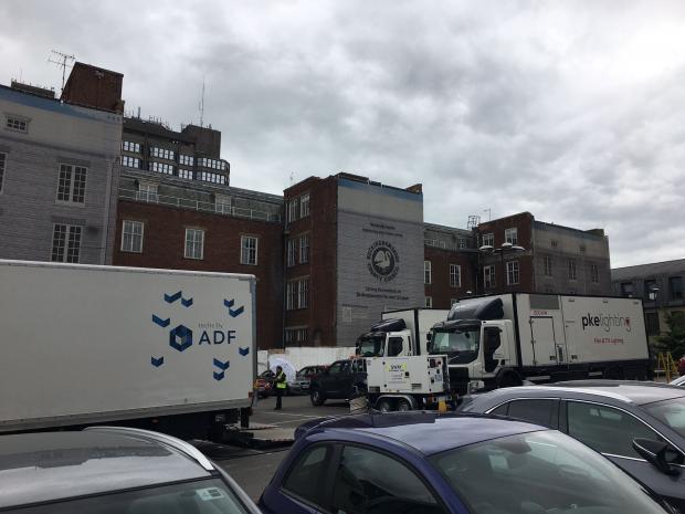 Bucks Free Press: The lorries were based in one of the car parks near the town centre