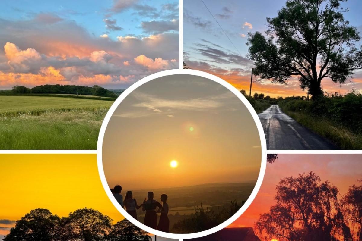 Just some of the stunning sunset snaps we got over the last few weeks