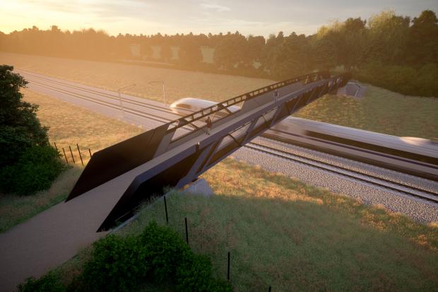 Bucks Free Press: What one of the bridges will look like once completed (HS2 Limited)