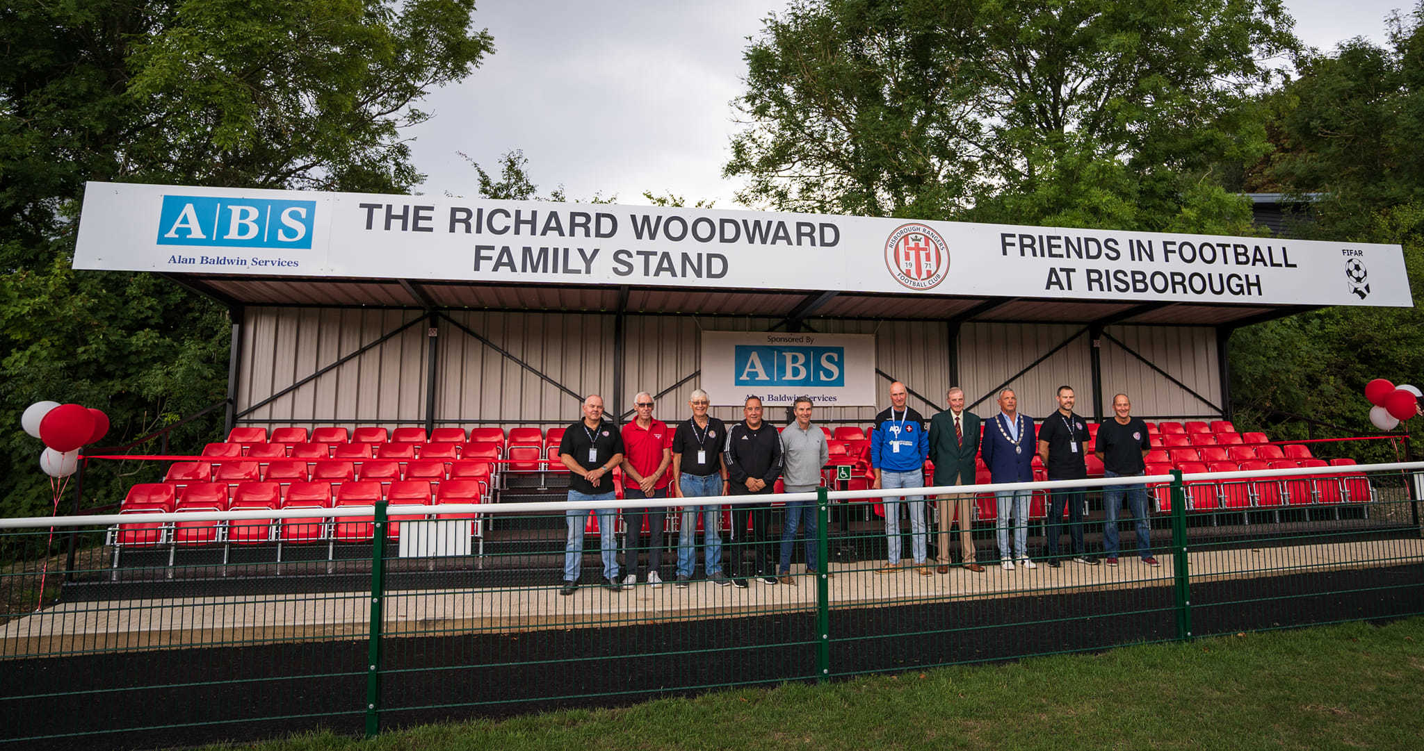 The Richard Woodwar Family Stand is named after the clubs chairman