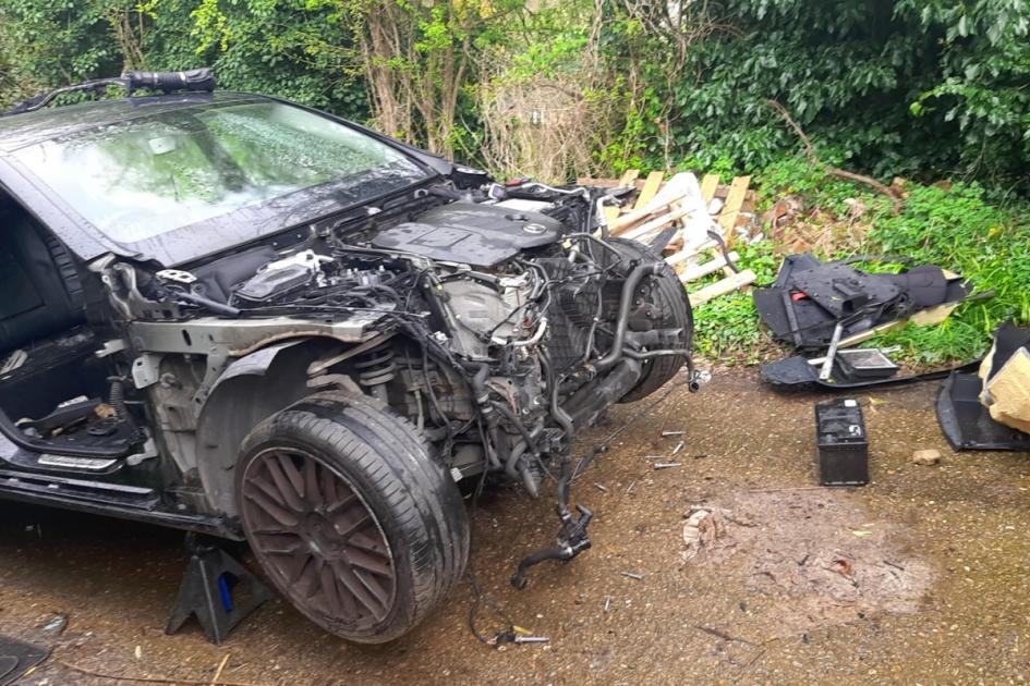 Police find MULTIPLE stolen cars from High Wycombe and Marlow at illegal 'chop shop' 
