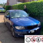 The driver was caught by police over the Bank Holiday Weekend (TVP Roads Policing)