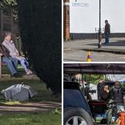 Ricky Gervais was spotted filming in Beaconsfield on several occasions