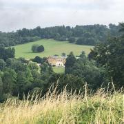 Filming at West Wycombe Estate in late July