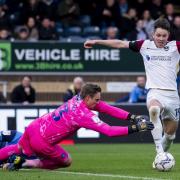 David Stockdale (pictured playing against Portsmouth for Wycombe in 2021) played 71 times for the club (PA)