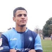 Ali Al-Hamadi has been with Wycombe for just over a month (screenshot from Wycombe Wanderers FC)