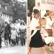 The club's parades in the 80s in Amersham. (Pictures courtesy of Amersham Dog Training Club).