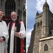 Rt Revd Dr Alan Wilson, Bishop of Buckingham (right) with newly appointed Revd Jonny Rapson (Image: David Atkinson)
