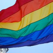 The famous Pride rainbow flag colours represent different sexual and gender identities.