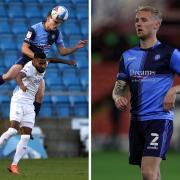 David Wheeler (left) and Jack Grimmer (right) played into two different positions for the first time on Saturday against Burton (PA)