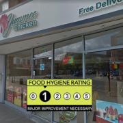 A Wycombe chicken shop got thumbs down from the inspectors for its hygiene