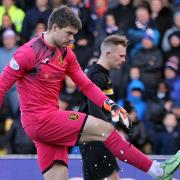 Max Stryjek (pictured playing for Livingston) has kept three clean sheets in five games so far this season (PA)