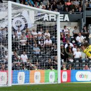 Max Stryjek was helpless to see Conor Hourihane's equaliser fly past him at Pride Park with less than 15 minutes to go (PA)