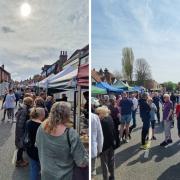 Chilterns Markets are held in Great Missenden village (left) and Old Amersham (Credit: Rob Seddon/Mark Dormer)
