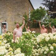 Bucks gardener bares all in raunchy naked calendar for Perennial charity