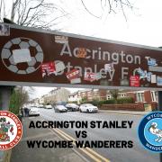 Wycombe Wanderers take on Accrington Stanley this evening at the Wham Stadium
