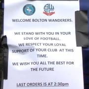 Wycombe's message to Bolton when the two sides met in August 2019, amid the latter's financial issues