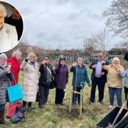 Women's Institute plant tree in tribute to the Queen