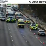 Huge traffic delays due to 'multi-vehicle' crash on M1 motorway