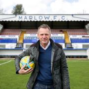 Stuart Pearce attended Marlow FC's ground on March 25 to watch the club in action