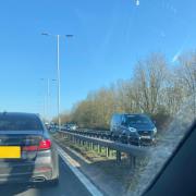 Three cars reportedly involved in crash on M40 near High Wycombe