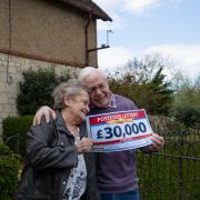 Patricia King and her husband Francis won £30,000 in the Postcode Lottery