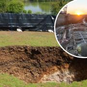 'HS2 works must stop': Sinkhole appears on field above tunnelling site