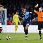 Jordan Obita (pictured playing for Wycombe against Derby on February 11 this year) has revealed the reason why he left the club in the summer