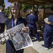 Bucks Free Press delivered free newspapers to NHS staff at the Stoke Mandeville Hospital in July