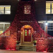 School reveals 'stunning' Remembrance poppy display