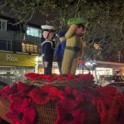 Talented mystery resident creates Remembrance postbox topper