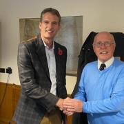 Popular BBC presenter visits 'wonderful and historic' RAF base in Bucks town
