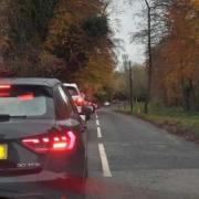 Drivers had to divert onto Cock Lane which caused heavy traffic near High Wycombe