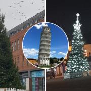 'Pisa has its leaning tower...': Residents spot wonky Christmas tree in Bucks town