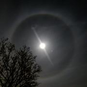 'Beautiful' photos capture ring of light around the moon last night - this is why