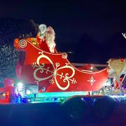 Santa's sleigh sets off to bring festive cheer