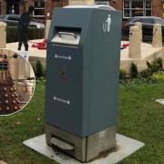 Residents slam placement of bin that 'looks like a Dalek' next to war memorial