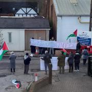 Protesters accuse Buckinghamshire company of 'supporting genocide' in Gaza