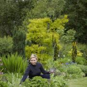 Anya Lautenbach in her garden