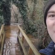The YouTuber, who goes by the tagline of 'Henry's Adventures' visited the Chalfont St Peter floods on February 9
