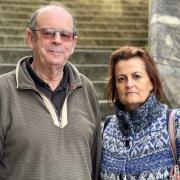 Emma Bradbury (R) said there were not enough parking spaces at Wycombe Hospital when she visited with her father Christoper James